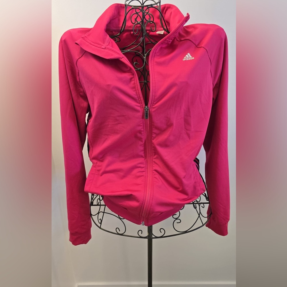 adidas Women's Fuchsia Bomber Jacket